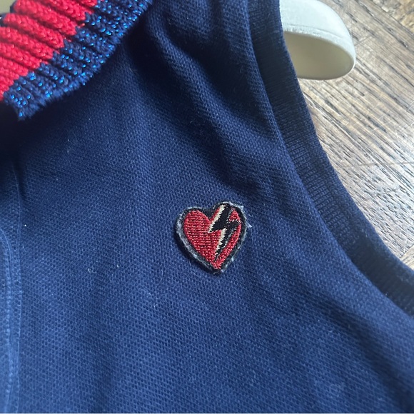 Gucci Girls Sleevless Navy Dress - Picture 3 of 9